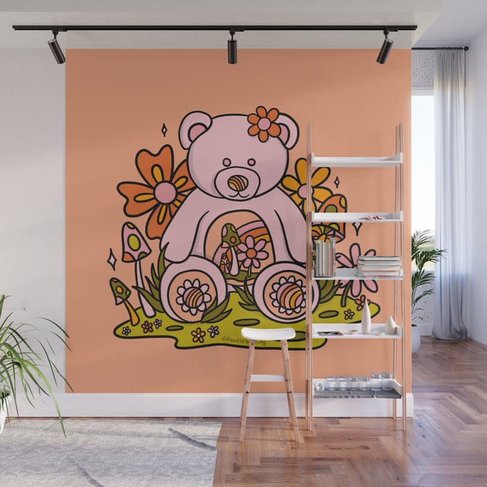 Spring Bear Wall Mural Gallery Image 1