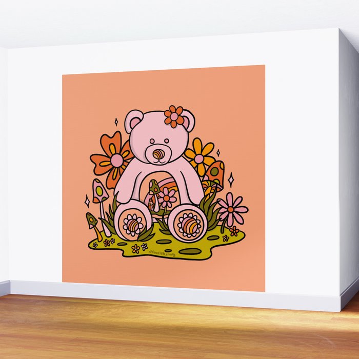 Spring Bear Wall Mural Gallery Image 2