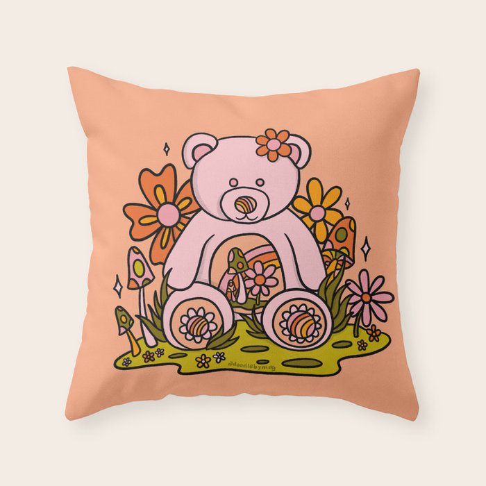 Spring Bear Throw Pillow Gallery Image 6