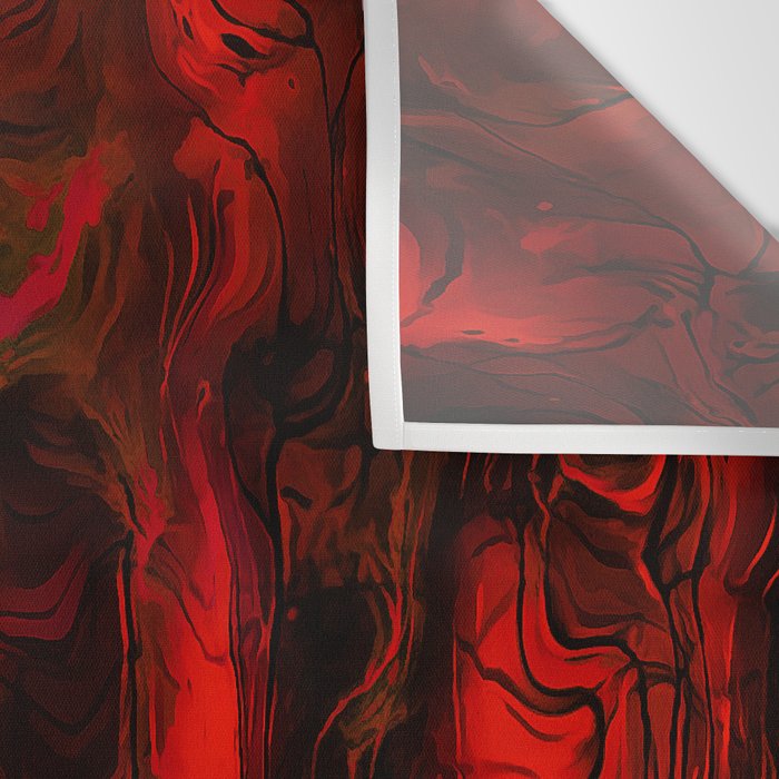 Nervous Energy Grungy Abstract Art  Red And Black Wall Tapestry Gallery Image 3
