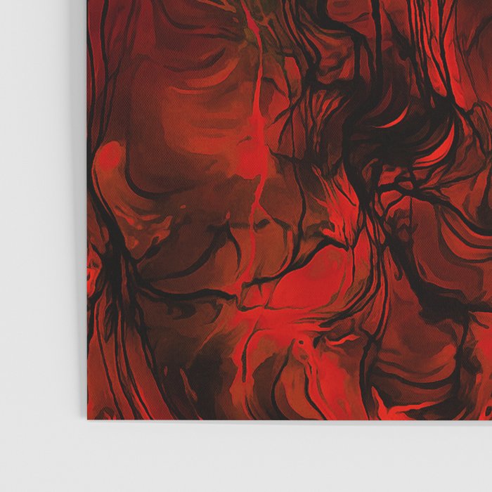 Nervous Energy Grungy Abstract Art  Red And Black Poster Gallery Image 3
