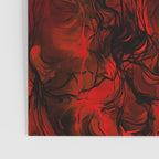 Nervous Energy Grungy Abstract Art  Red And Black Poster Gallery Image 3