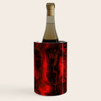Nervous Energy Grungy Abstract Art  Red And Black Wine Chiller Gallery Image 3