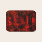 Nervous Energy Grungy Abstract Art  Red And Black Bath Mat Gallery Image 1