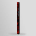 Nervous Energy Grungy Abstract Art  Red And Black iPhone Case Gallery Image 2