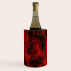Nervous Energy Grungy Abstract Art  Red And Black Wine Chiller Gallery Image 1