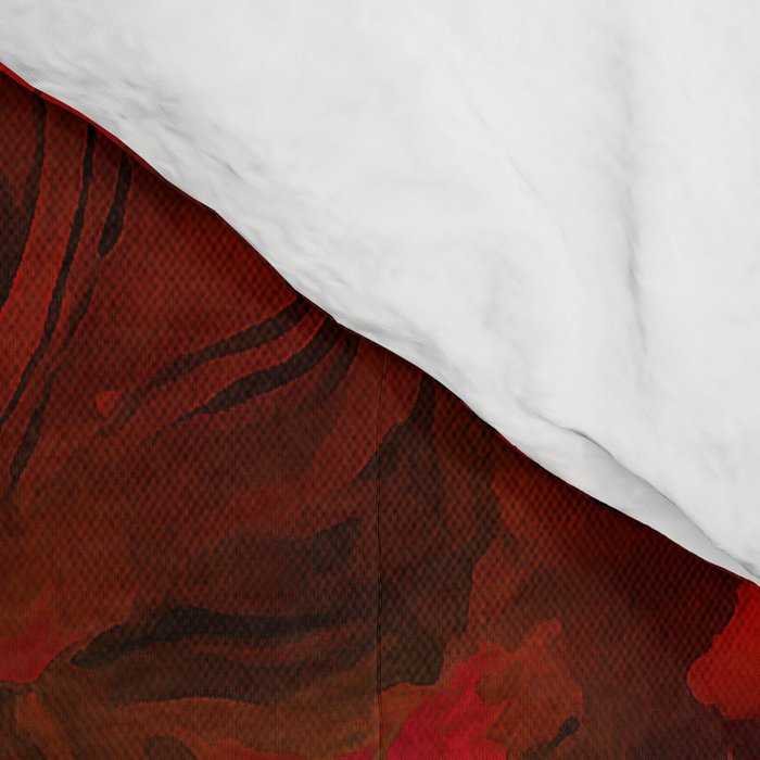 Nervous Energy Grungy Abstract Art  Red And Black Comforter Gallery Image 4