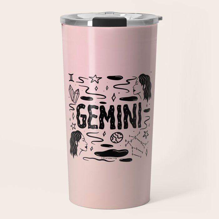 Celestial Gemini Travel Mug Gallery Image 1