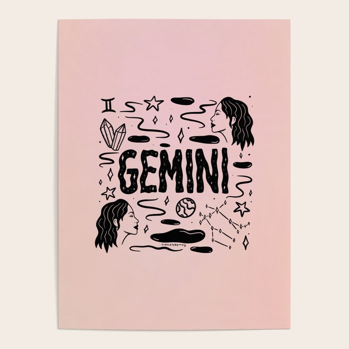 Celestial Gemini Poster Gallery Image 1