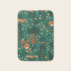 Foxes Playing in the Emerald Forest Bath Mat Gallery Image 1