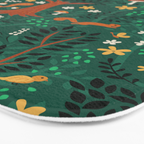Foxes Playing in the Emerald Forest Bath Mat Gallery Image 3