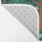 Foxes Playing in the Emerald Forest Bath Mat Gallery Image 2