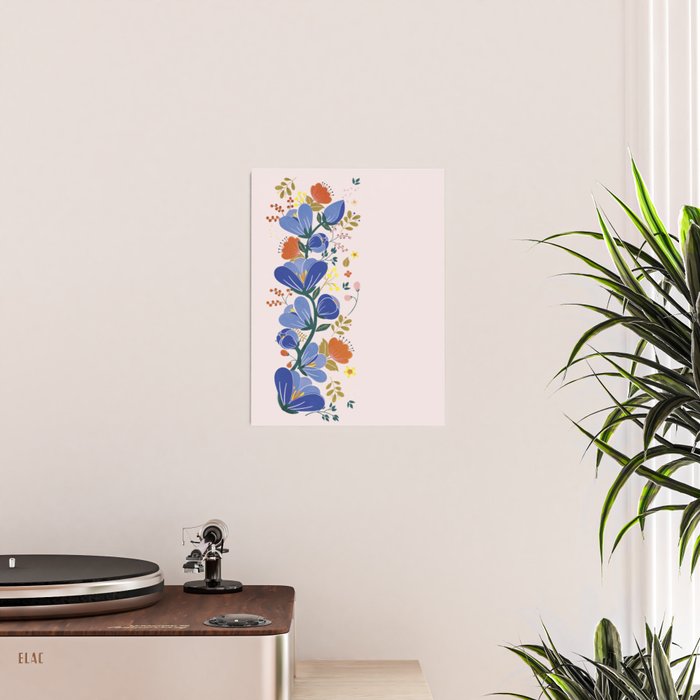 folk spring flowers no2 Poster Gallery Image 2