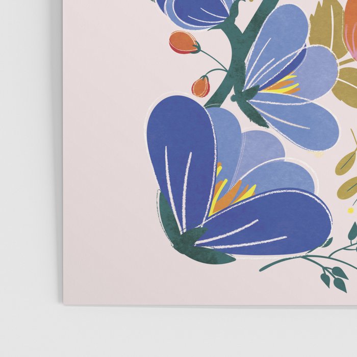 folk spring flowers no2 Poster Gallery Image 3