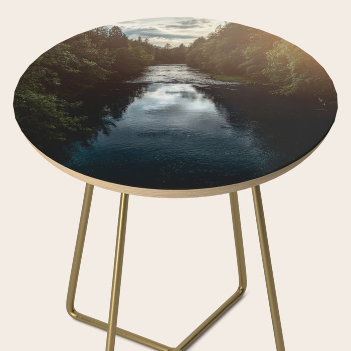 PNW River Run - Pacific Northwest Nature Photography Side Table Gallery Image 2
