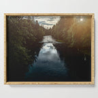 PNW River Run - Pacific Northwest Nature Photography Serving Tray Gallery Image 1
