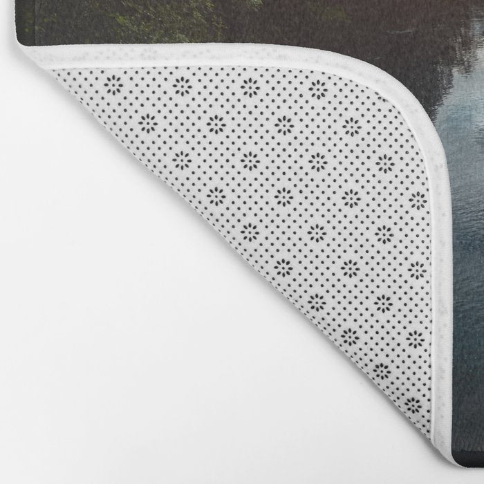 PNW River Run - Pacific Northwest Nature Photography Bath Mat Gallery Image 2