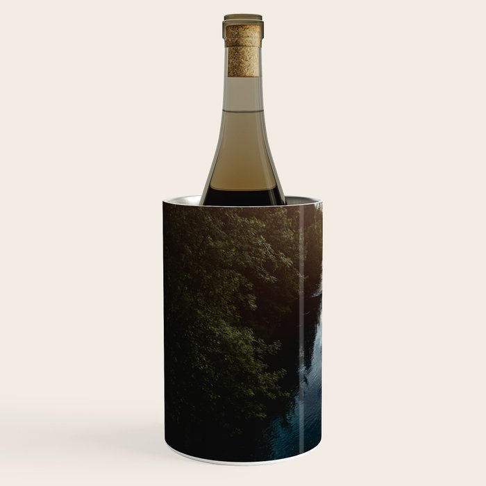 PNW River Run - Pacific Northwest Nature Photography Wine Chiller Gallery Image 2