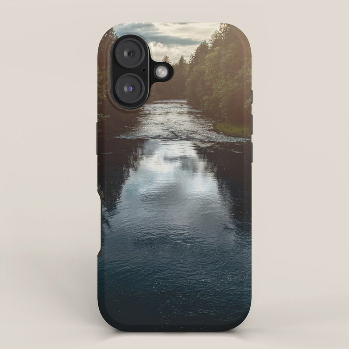 PNW River Run - Pacific Northwest Nature Photography iPhone Case Gallery Image 1