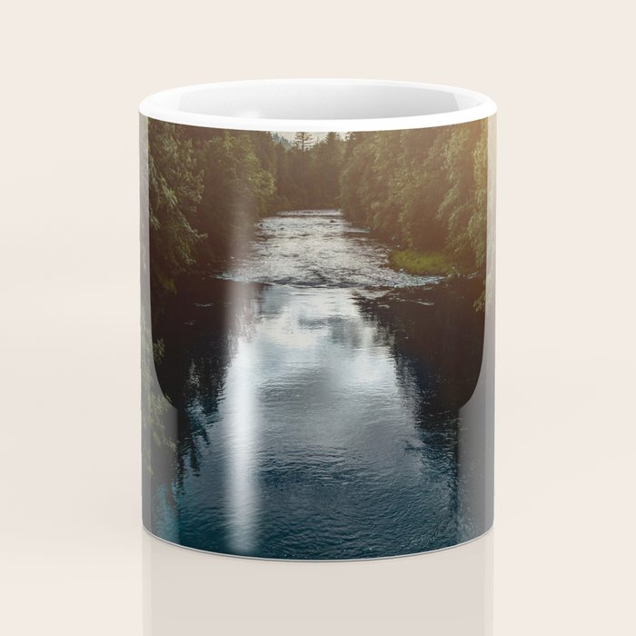 PNW River Run - Pacific Northwest Nature Photography Coffee Mug Gallery Image 4