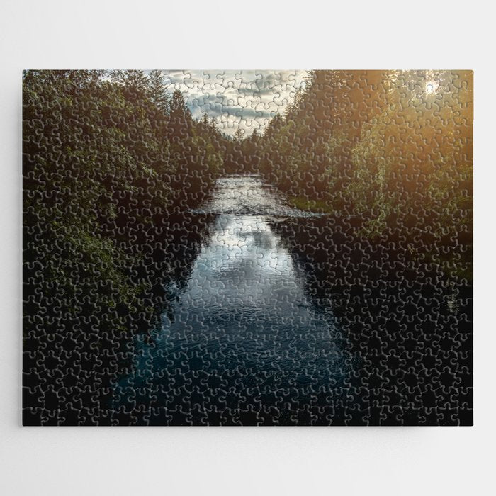PNW River Run - Pacific Northwest Nature Photography Jigsaw Puzzle Gallery Image 1