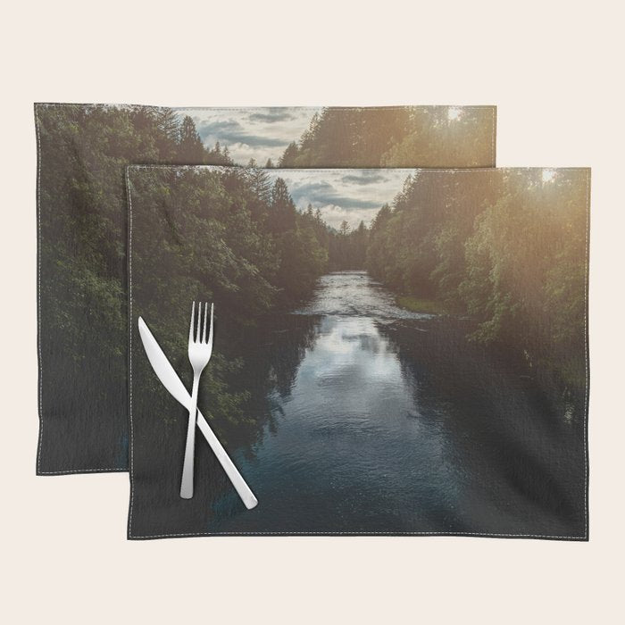 PNW River Run - Pacific Northwest Nature Photography Placemat Gallery Image 1