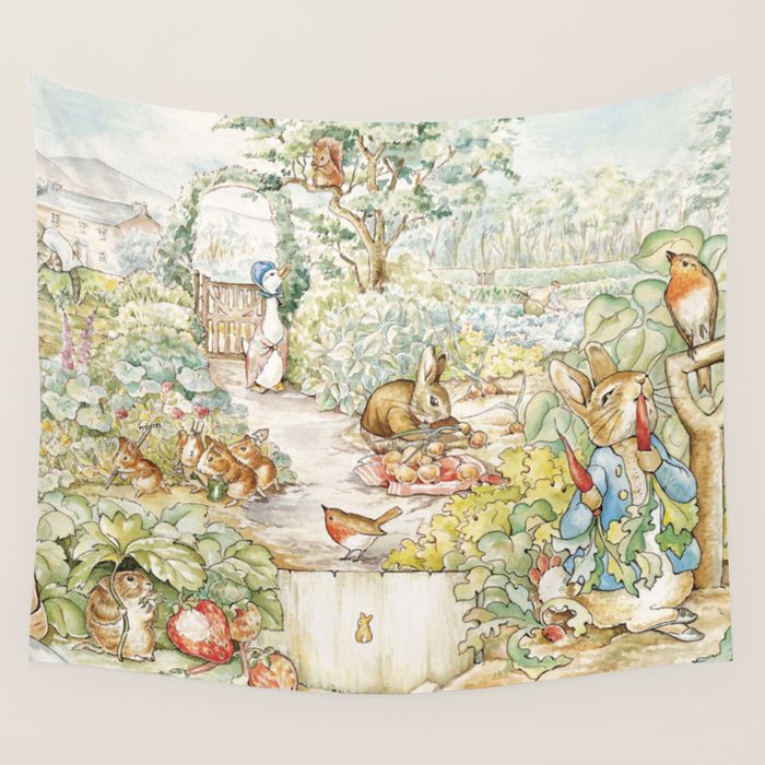 The World Of Beatrix Potter Wall Tapestry