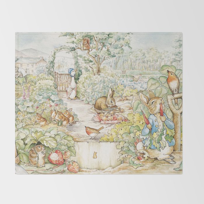 The World Of Beatrix Potter Throw Blanket Gallery Image 2