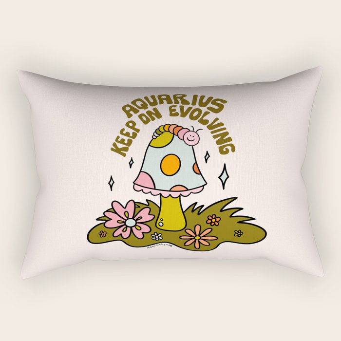 Aquarius Caterpillar Rectangular Pillow Gallery Image 2