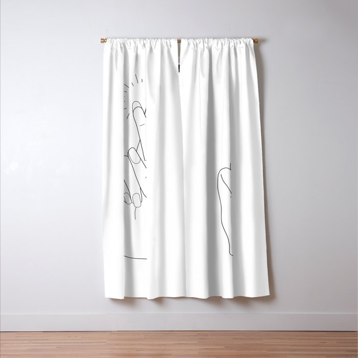 Fingers Crossed Window Curtain Gallery Image 3