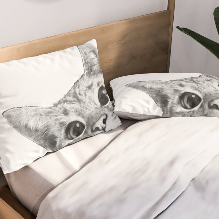 sneaky cat Pillow Sham Gallery Image 2