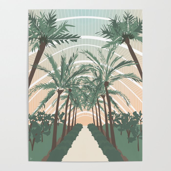 Palm Trees in Valencia, Spain Poster Gallery Image 1