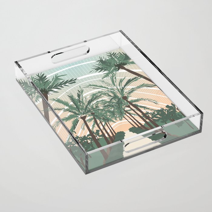 Palm Trees in Valencia, Spain Acrylic Tray Gallery Image 1