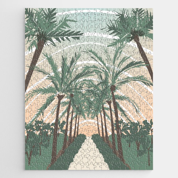 Palm Trees in Valencia, Spain Jigsaw Puzzle Gallery Image 1