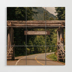 Mount Rainier National Park Entrance Wood Wall Art Gallery Image 1