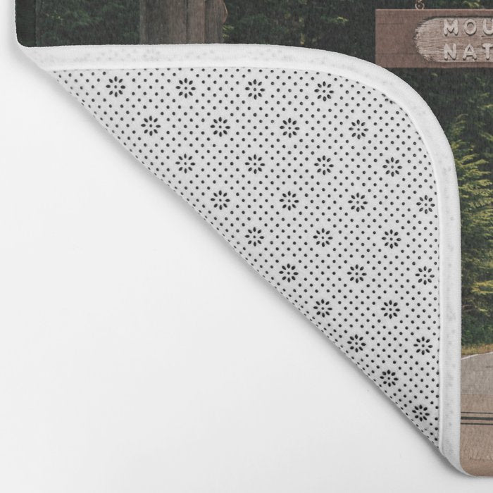 Mount Rainier National Park Entrance Bath Mat Gallery Image 2
