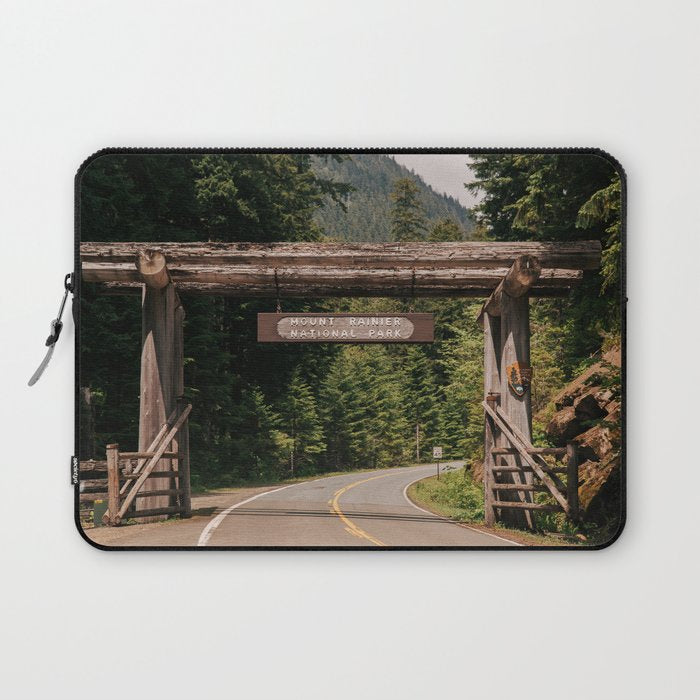 Mount Rainier National Park Entrance Laptop Sleeve Gallery Image 1