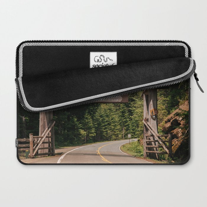 Mount Rainier National Park Entrance Laptop Sleeve Gallery Image 2