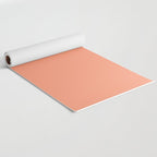 Peachy Salmon Peach Solid Colour Yoga Mat Gallery Image 2
