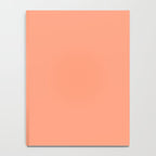 Peachy Salmon Peach Solid Colour Notebook Gallery Image 4