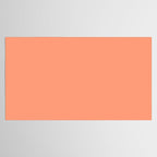 Peachy Salmon Peach Solid Colour Tablecloth Gallery Image 2