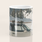 Vintage Apres Ski Alpine Mountains Classic Car  Coffee Mug Gallery Image 4