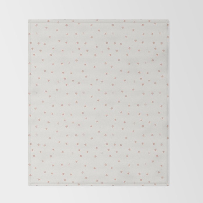 Little Stars Cream & Peach Throw Blanket Gallery Image 2
