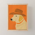 Dog With Hat  Mini Art Print Gallery Image 1