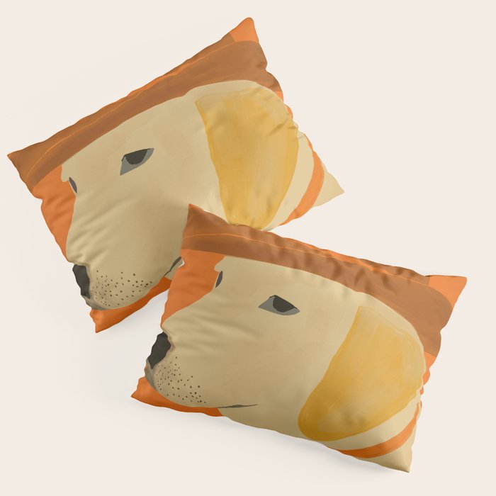 Dog With Hat  Pillow Sham Gallery Image 1