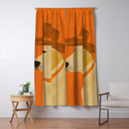 Dog With Hat  Window Curtain Gallery Image 5