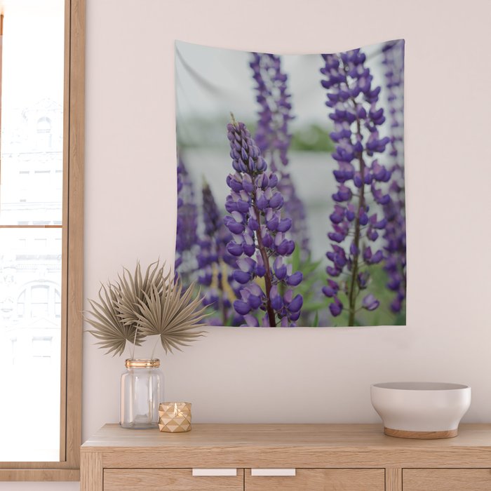 Lupine Field Wall Tapestry Gallery Image 2