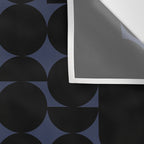 Midcentury modern geometric 01 black Wall Tapestry Gallery Image 3