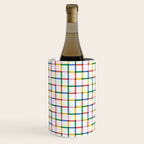 Colorful geometric square mosaic grid pattern Wine Chiller Gallery Image 1