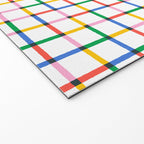 Colorful geometric square mosaic grid pattern Welcome Mat Gallery Image 2